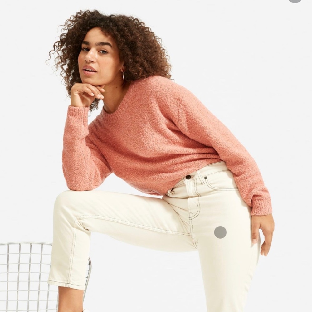 EverlaneTeddy Crew Neck Sweater